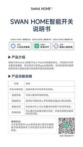 SWAN HOME三键智能开关